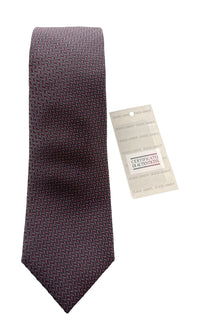 Emporio Armani Silver and Pink Small Diamond pattern Men's Tie – Made in Italy