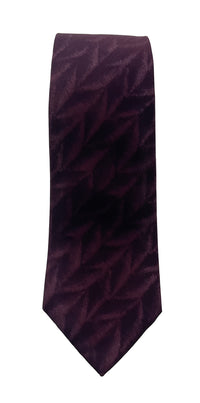 Emporio Armani Blood Red Feather Silk Tie – 3in