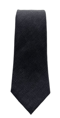 Emporio Armani Mens Earth Grey Knitted Tie – Made in Italy