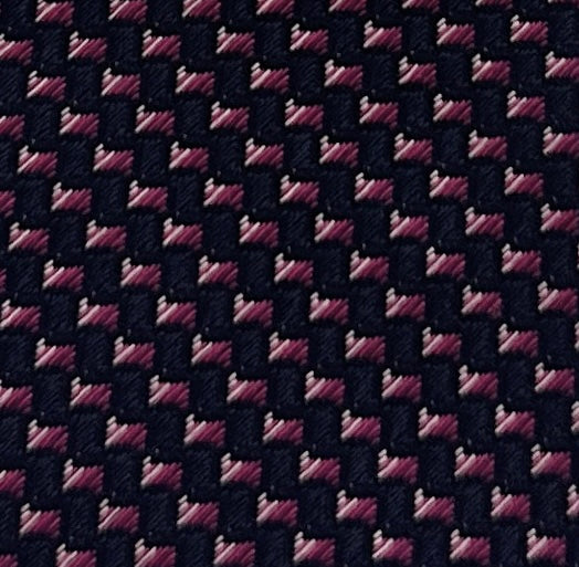 Emporio Armani Navy Blue Red square dotted Silk Tie – 3in