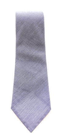 Emporio Armani Men’s Light Purple Cross Stitched Cotton Necktie, 3"