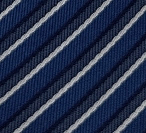 Emporio Armani Night Blue Striped Silk Tie – 3in