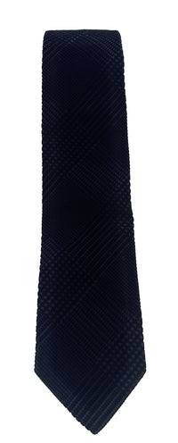 Emporio Armani Black Diamond weave Silk-Nylon Blend Tie – 3in