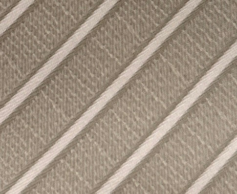 Emporio Armani Khaki white Stripe Silk Tie – 3in