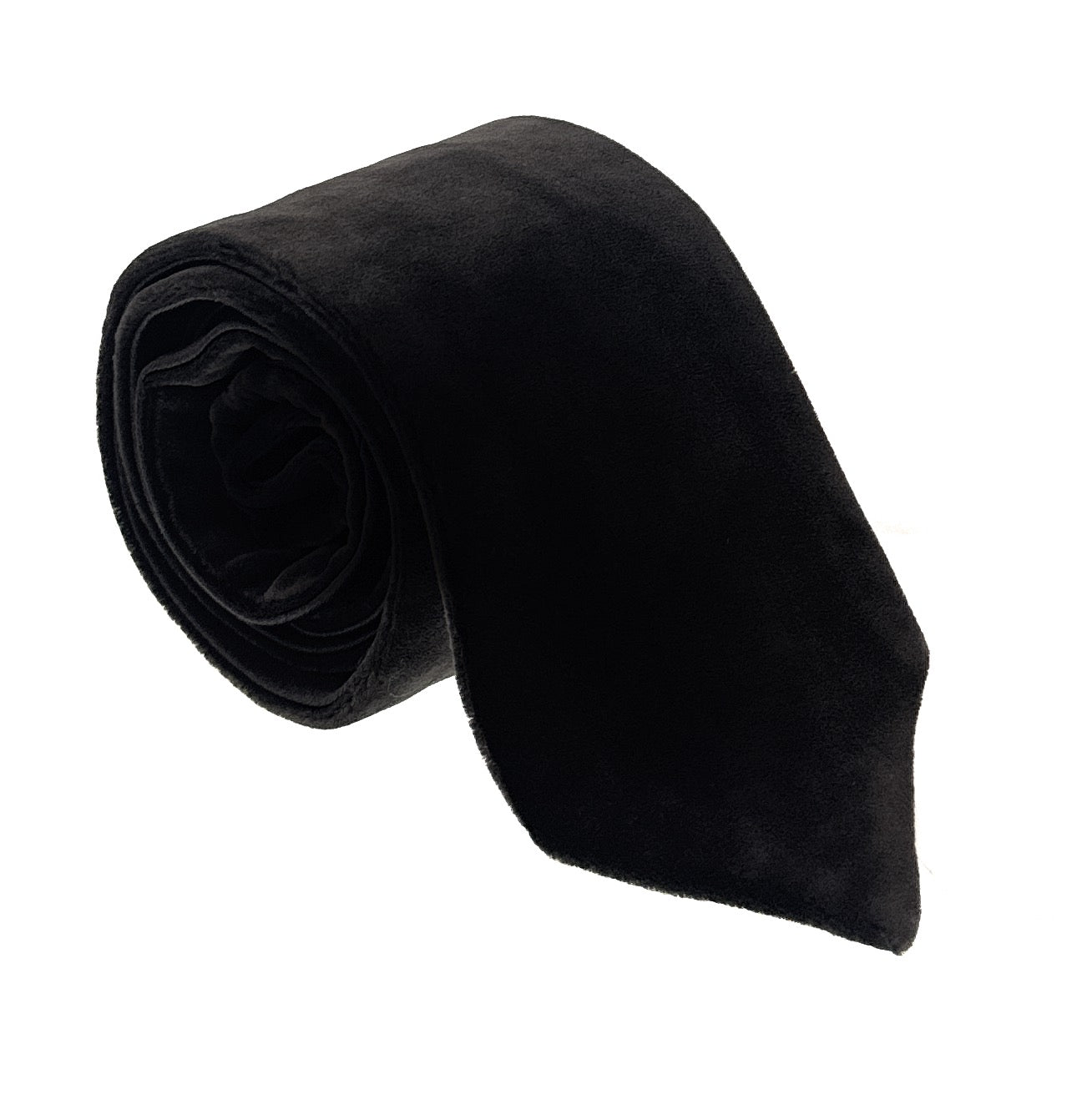 Emporio Armani Espresso Solid Rayon-Silk Blend Tie – 3in