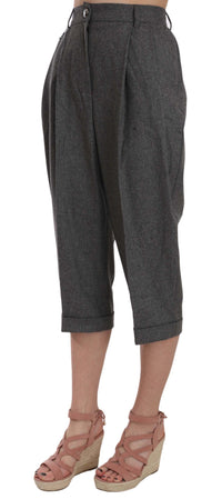 Dolce & Gabbana Wool Cropped Trouser Pleated Women's Pant