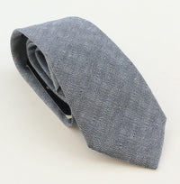 Emporio Armani Mens Blue Grey Knitted Tie – Made in Italy