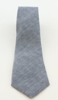 Emporio Armani Mens Blue Grey Knitted Tie – Made in Italy