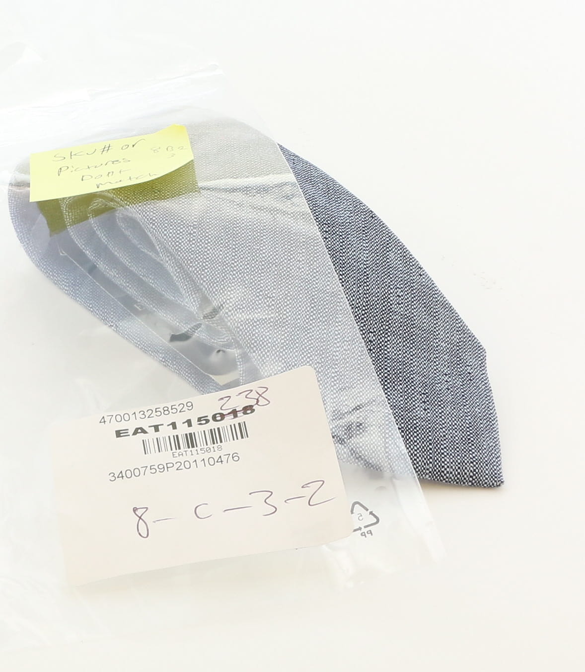 Emporio Armani Mens Blue Grey Knitted Tie – Made in Italy