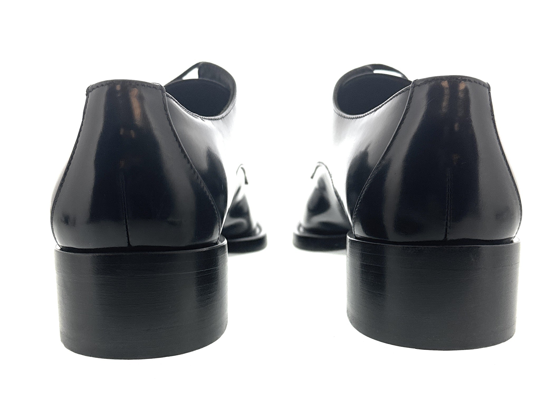 Dolce & Gabbana Black Sleek Leather Dress Shoe-EU40