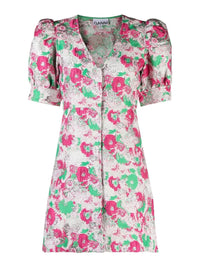 Ganni Women 3D Jacquard Mini Dress