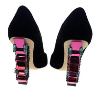 Dolce & Gabbana Black Retro Vintage Boom Heel Pumps-EU41