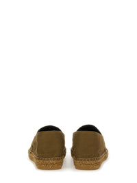 Saint Laurent Men Cotton Gabardine Espadrille