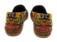 Dolce & Gabbana Multicolor Classic Tile Print Espadrilles-EU35