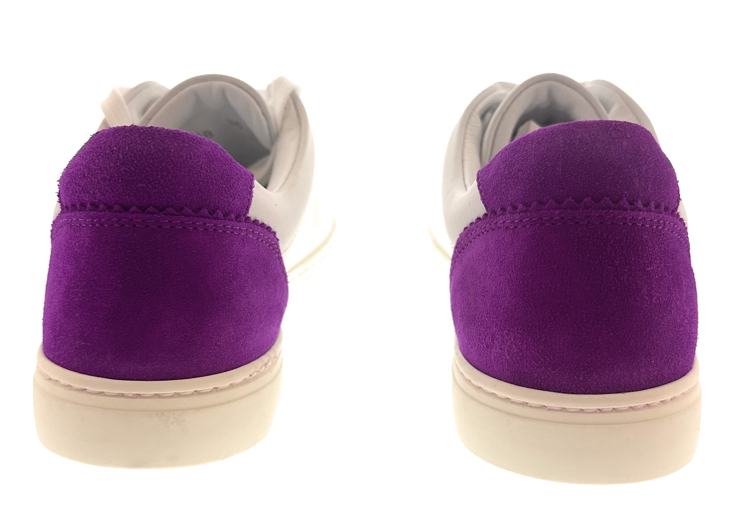 Dolce & Gabbana White/Fuchsia Classic Colorblock Sneakers-EU35