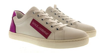 Dolce & Gabbana White/Fuchsia Classic Colorblock Sneakers-EU35