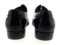 Dolce & Gabbana Men's Black Lace Oxford Brogue Dress Shoes-EU40.5