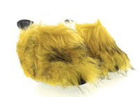 Dolce & Gabbana Yellow Feather Mule Sandals with Black Accents -EU35
