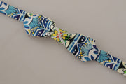 Dolce & Gabbana Majolica Print Adjustable Bow Tie