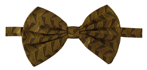 Dolce & Gabbana Fantasy Print Adjustable Neck Papillon Bow Tie