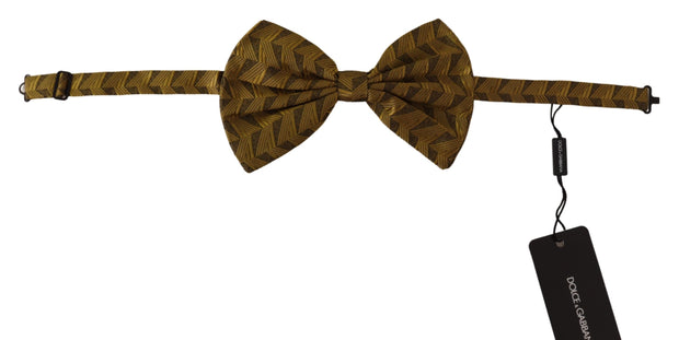 Dolce & Gabbana Fantasy Print Adjustable Neck Papillon Bow Tie