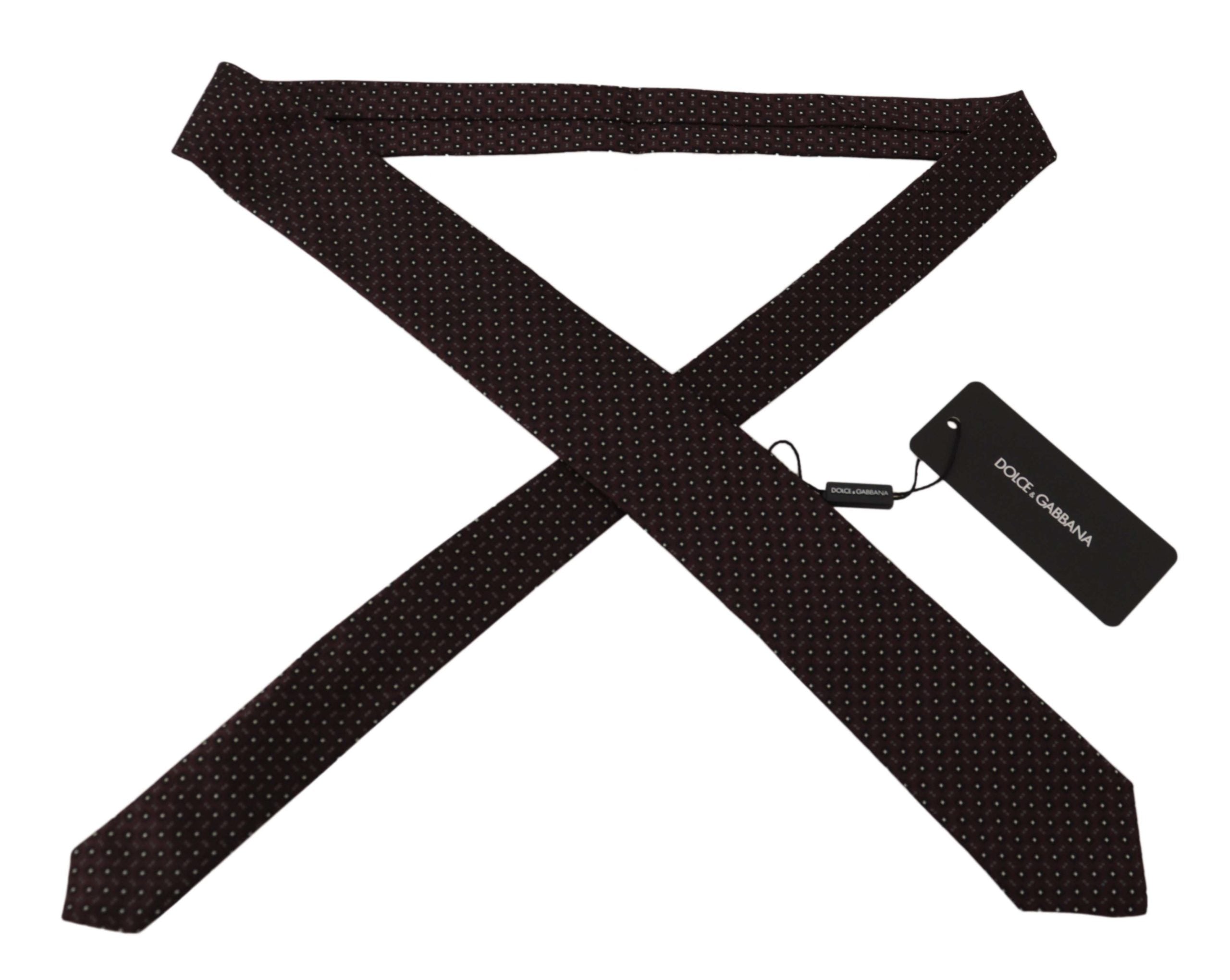 Dolce & Gabbana Dolce Gabbana Geometric Silk Tie