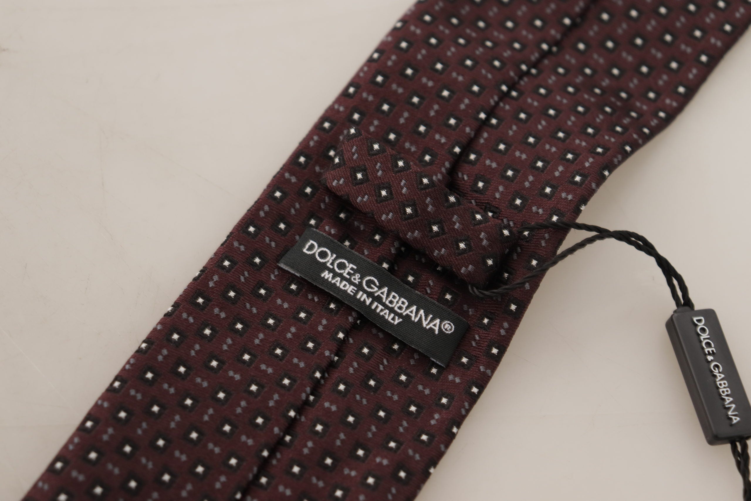 Dolce & Gabbana Dolce Gabbana Geometric Silk Tie