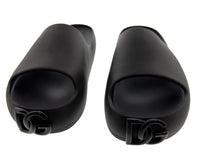 Dolce & Gabbana Matte Black DG Logo Embossed Slides -EU35