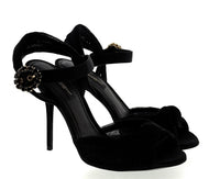 Dolce & Gabbana Mesh Ornate Buckle Stiletto Heels-36