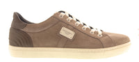 Dolce & Gabbana White Graffiti Logo Leather Sneakers-EU35.5