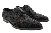 Dolce & Gabbana Sequin Derby Oxford, 39 / Black
