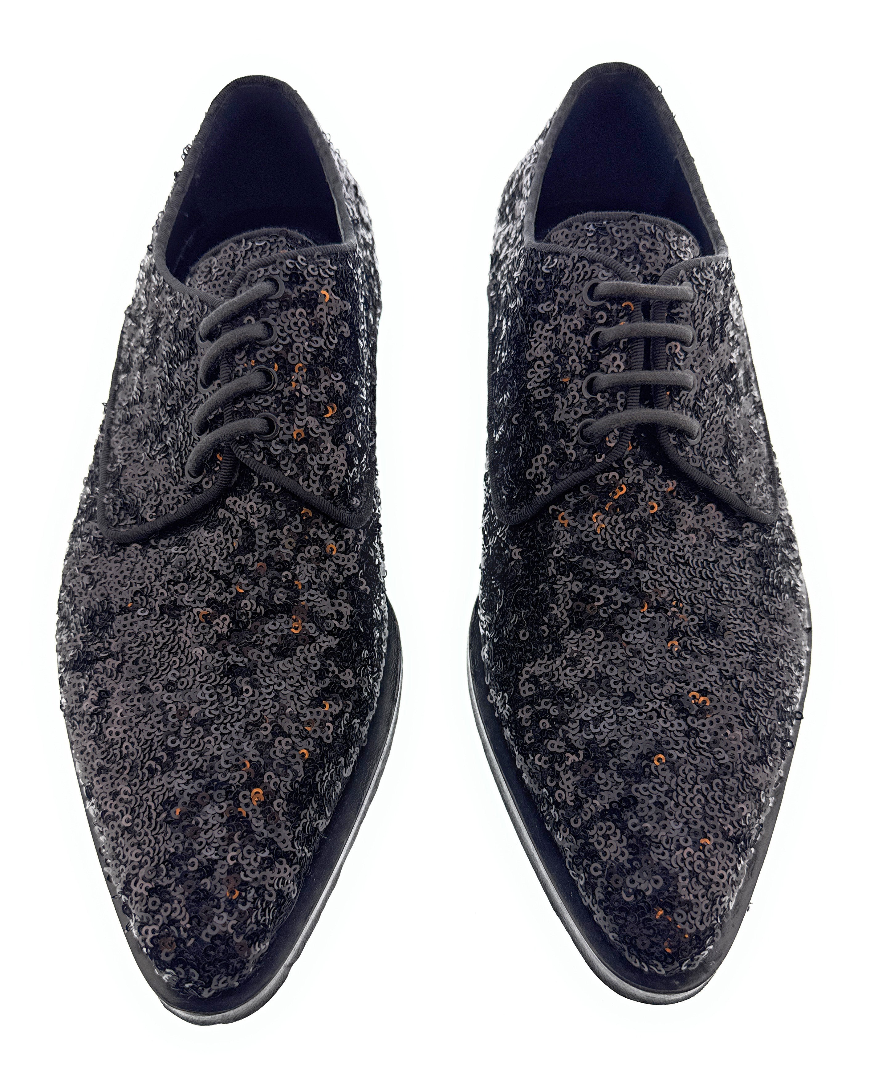 Dolce & Gabbana Sequin Derby Oxford, 39 / Black Dolce & Gabbana Sequin Derby Oxford, 39 / Black