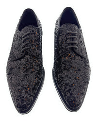 Dolce & Gabbana Sequin Derby Oxford, 39 / Black