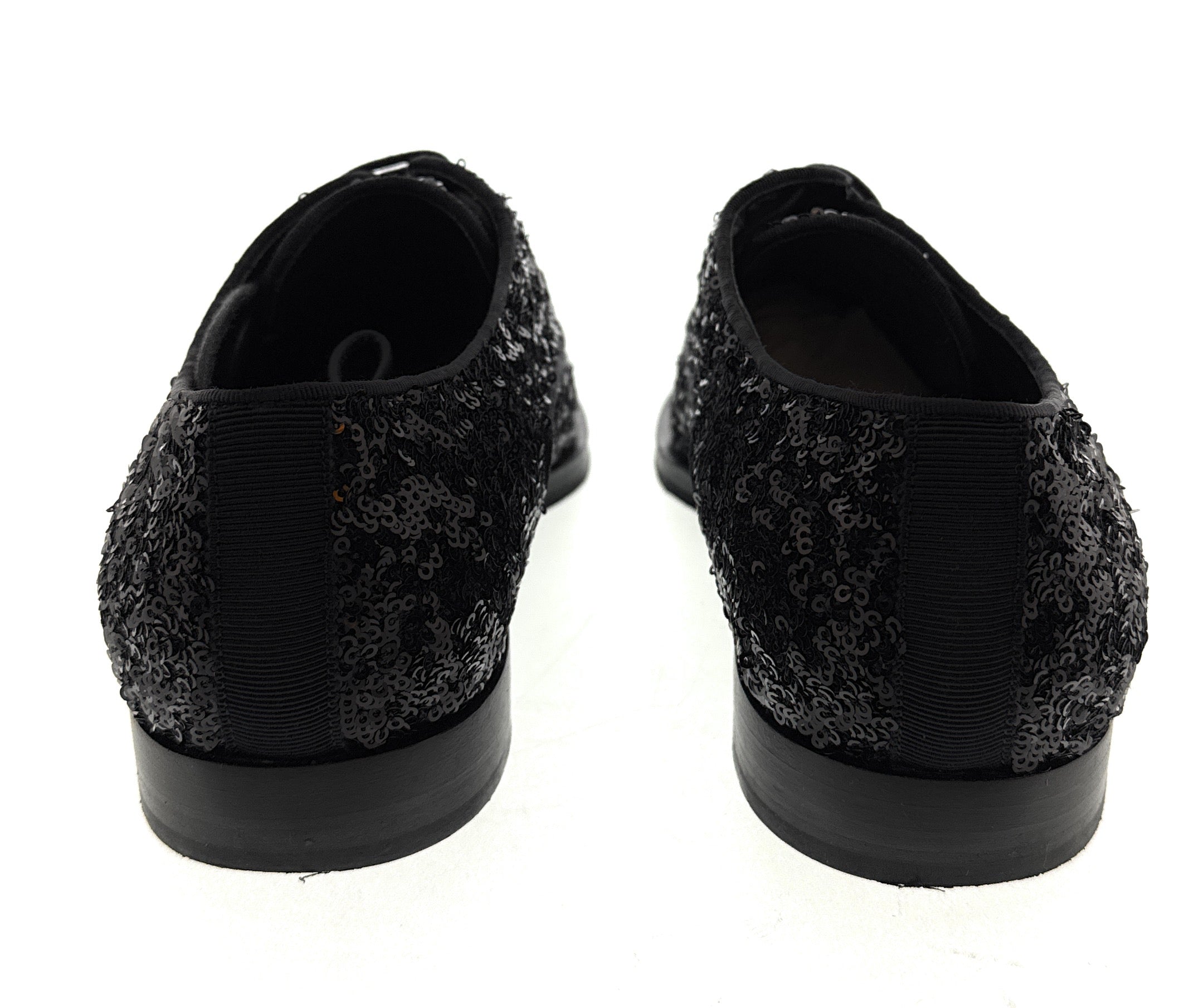 Dolce & Gabbana Sequin Derby Oxford, 39 / Black