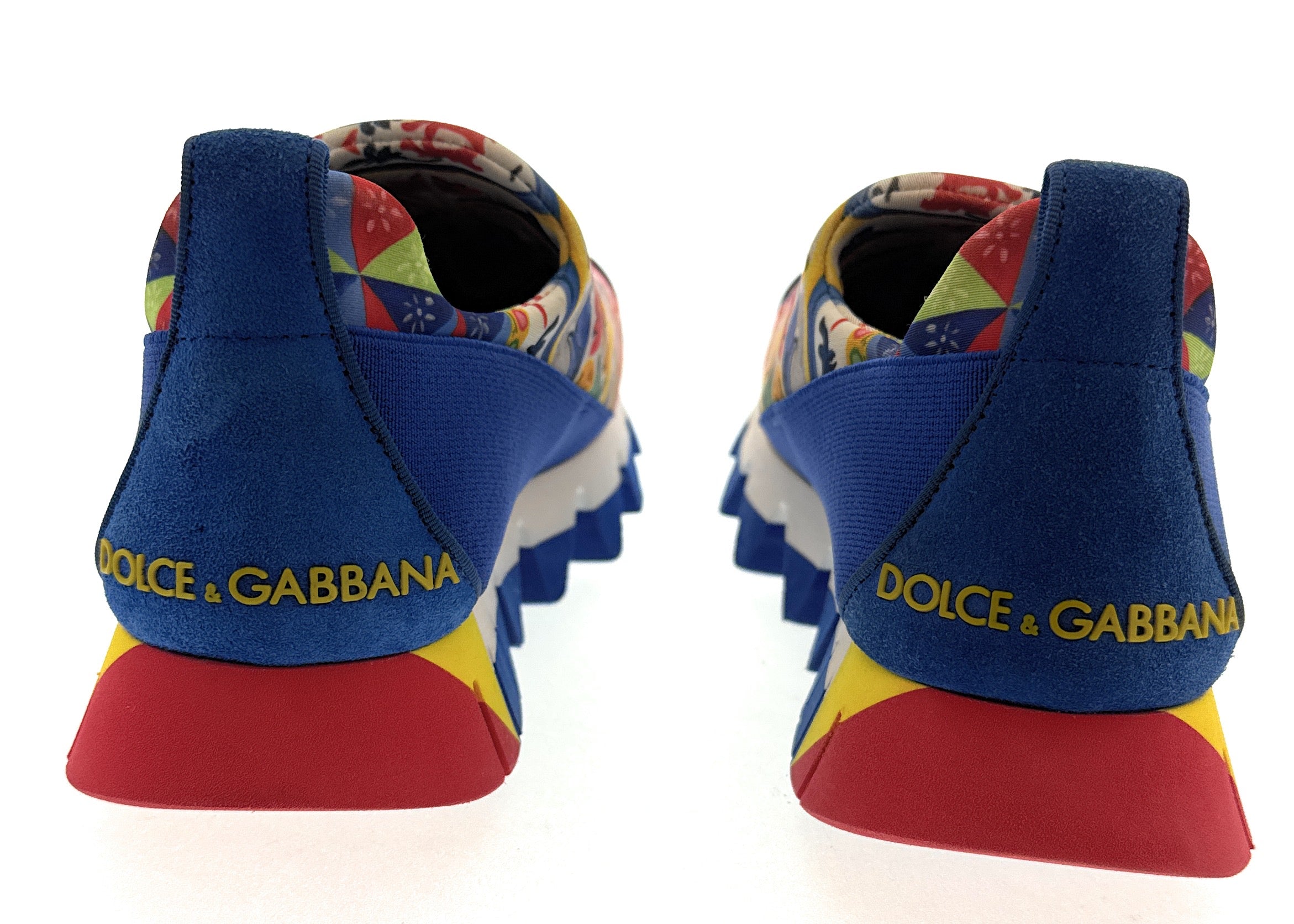 Dolce & Gabbana multicolor Tile Print Slip On Womens Sneakers-36