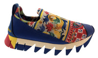 Dolce & Gabbana multicolor Tile Print Slip On Womens Sneakers-36