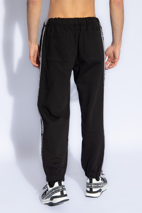 Versace Jeans Couture Black Joggers - Minimalist Luxury Loungewear-XXXL