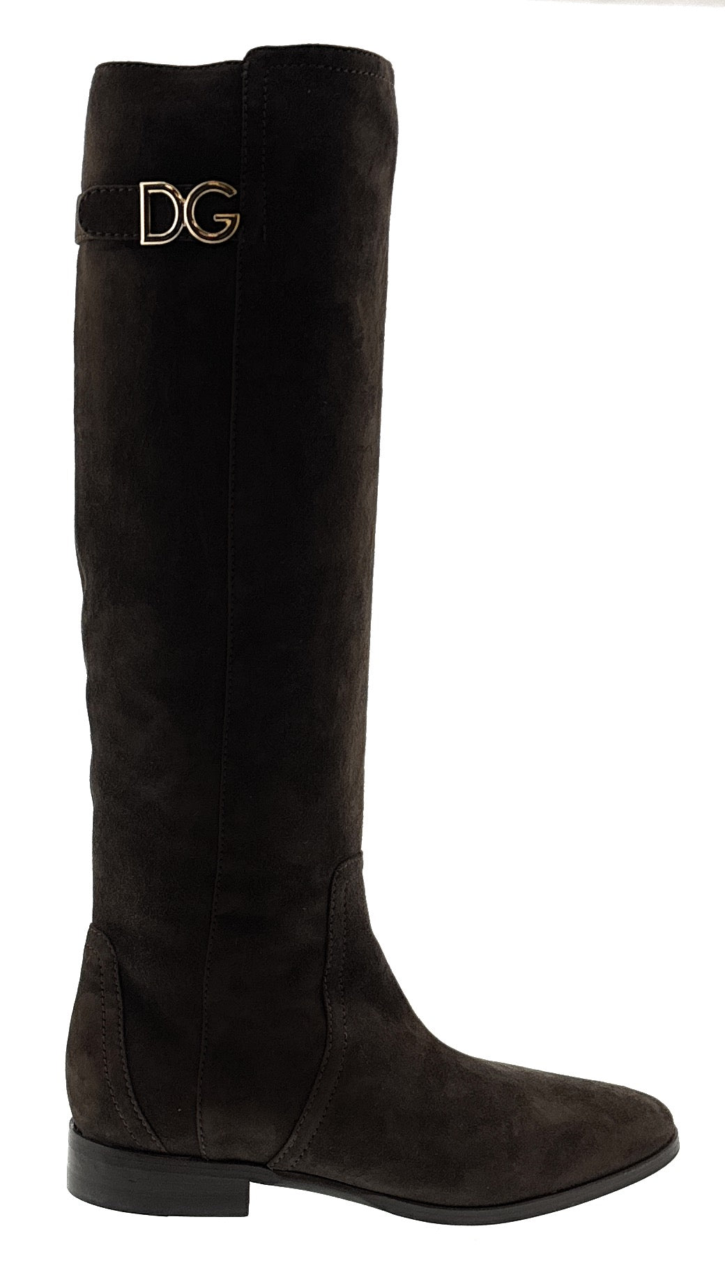 Dolce & Gabbana brown Knee High Suede Signature Boots-36