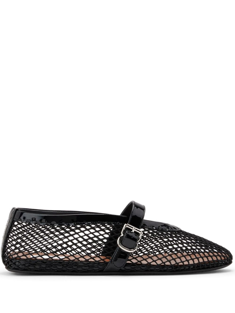 ALAÏA Ballet Flats In Fishnet Women
