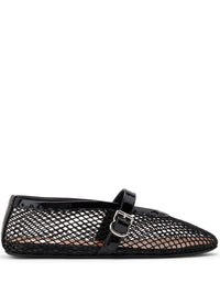 ALAÏA Ballet Flats In Fishnet Women