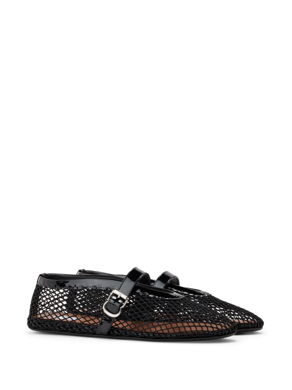 ALAÏA Ballet Flats In Fishnet Women