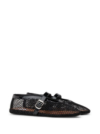 ALAÏA Ballet Flats In Fishnet Women