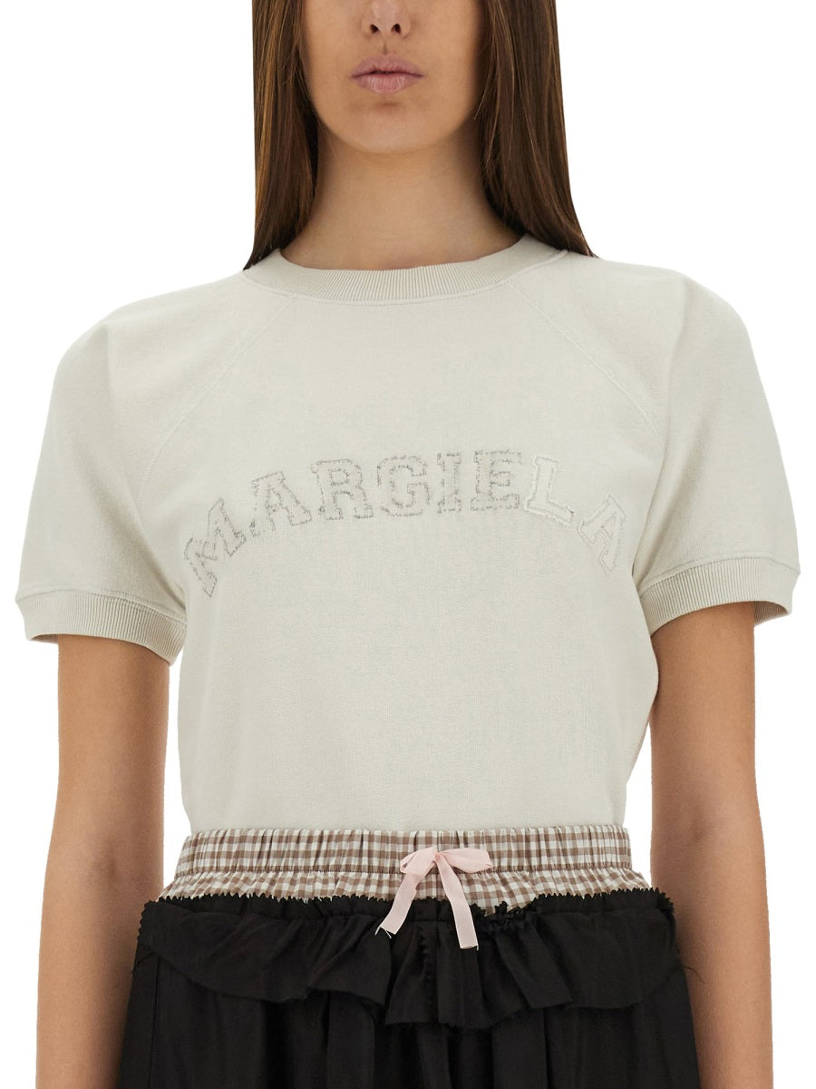 Maison Margiela Women Short-Sleeved Sweatshirt