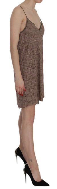 PINK MEMORIES Cotton Green Spaghetti Strap A-line Mini Women's Dress