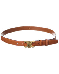 Celine Triomphe Medium Leather Belt