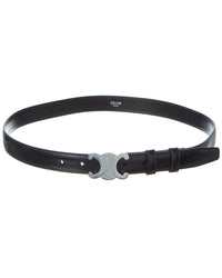 CELINE Celine Triomphe Medium Leather Belt
