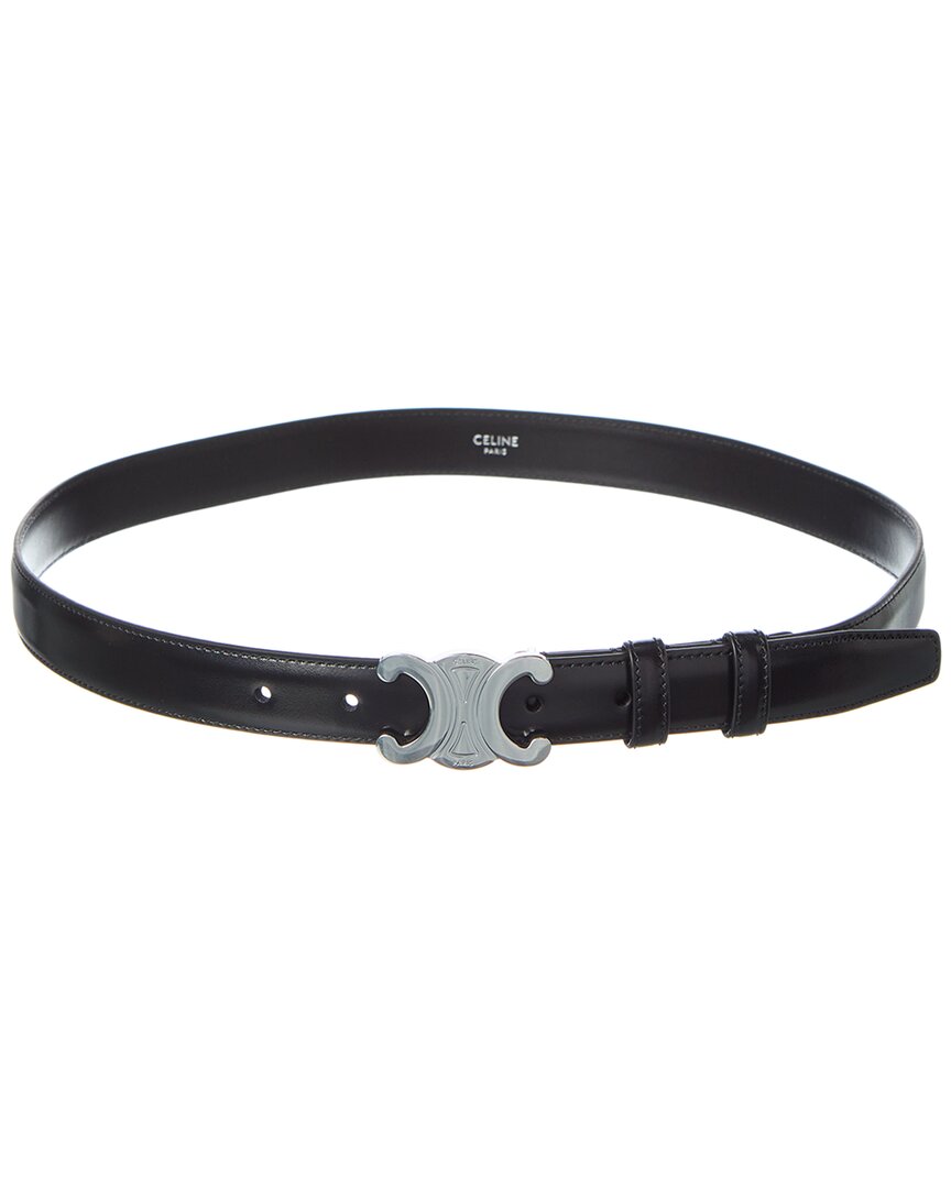 CELINE Celine Triomphe Medium Leather Belt