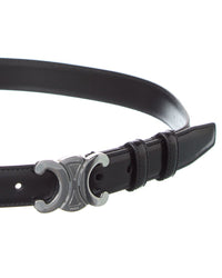 CELINE Celine Triomphe Medium Leather Belt