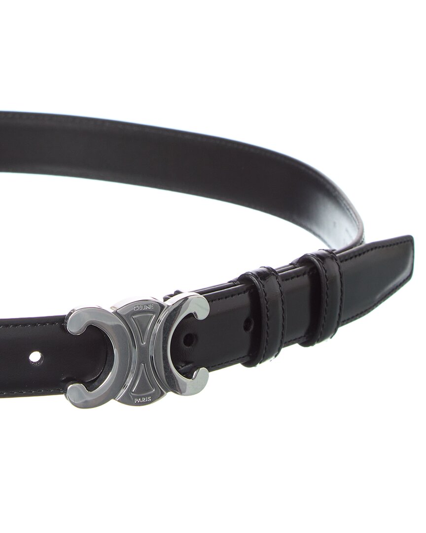 CELINE Celine Triomphe Medium Leather Belt