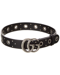 Gucci Leather Belt One Size Fits All Black